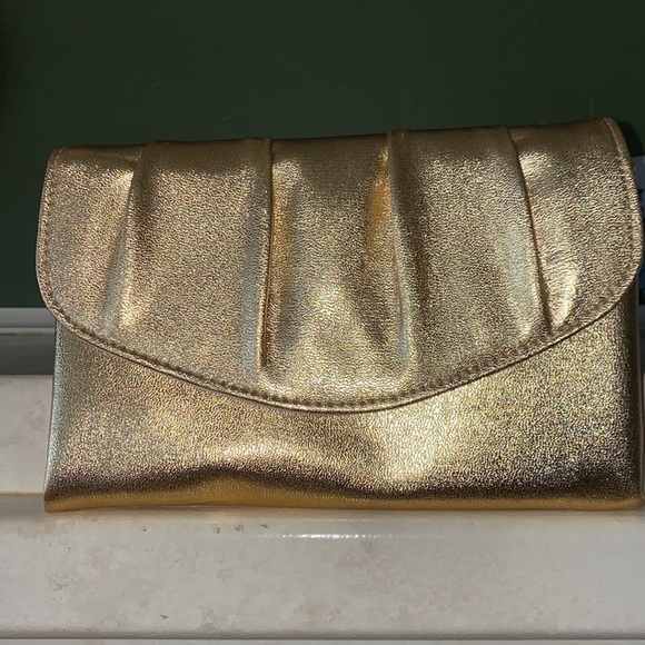 Vintage Avon Polished Gold Evening Bag IOB - Picture 2 of 12